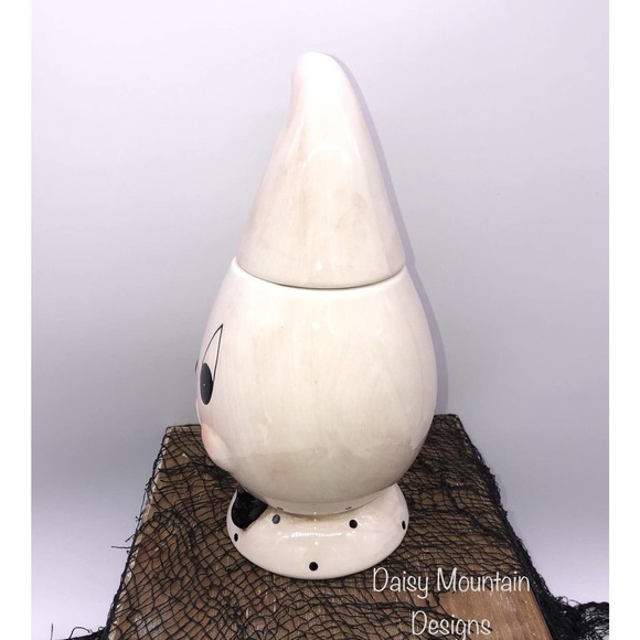 RARE discontinued Johanna Parker Ghost Boo ceramic container - Picture 2 of 5